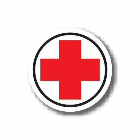 ERGOMAT 17in CIRCLE SIGNS - First Aid Cross DSV-SIGN 289 #3080 -UEN